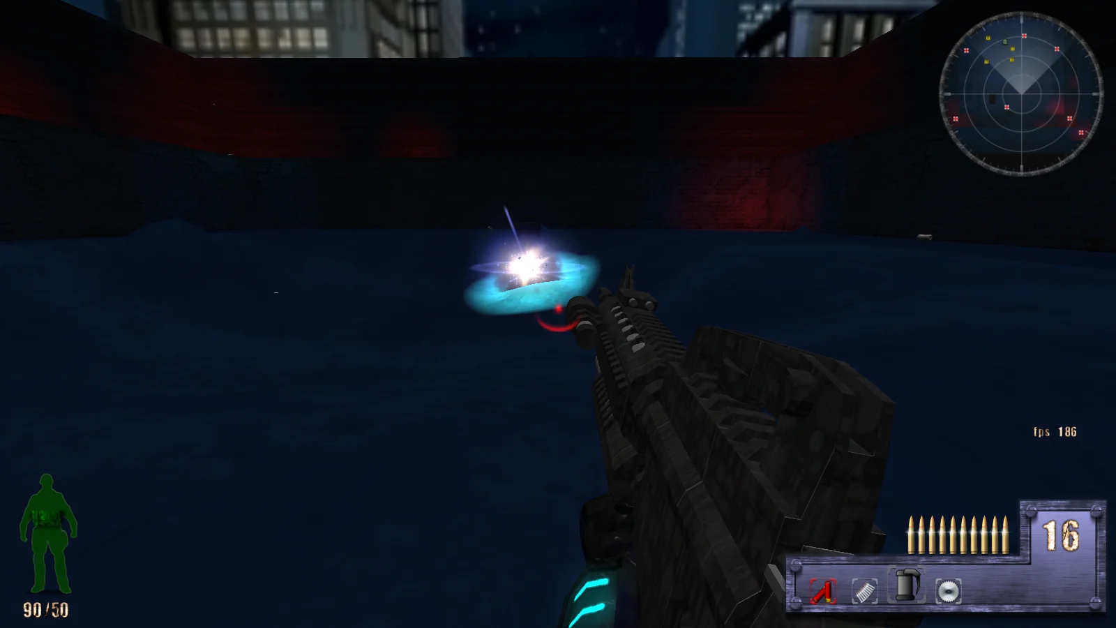 Revelade Revolution updated heads-up display screenshot with higher-resolution HUD art and revised interface presentation.
